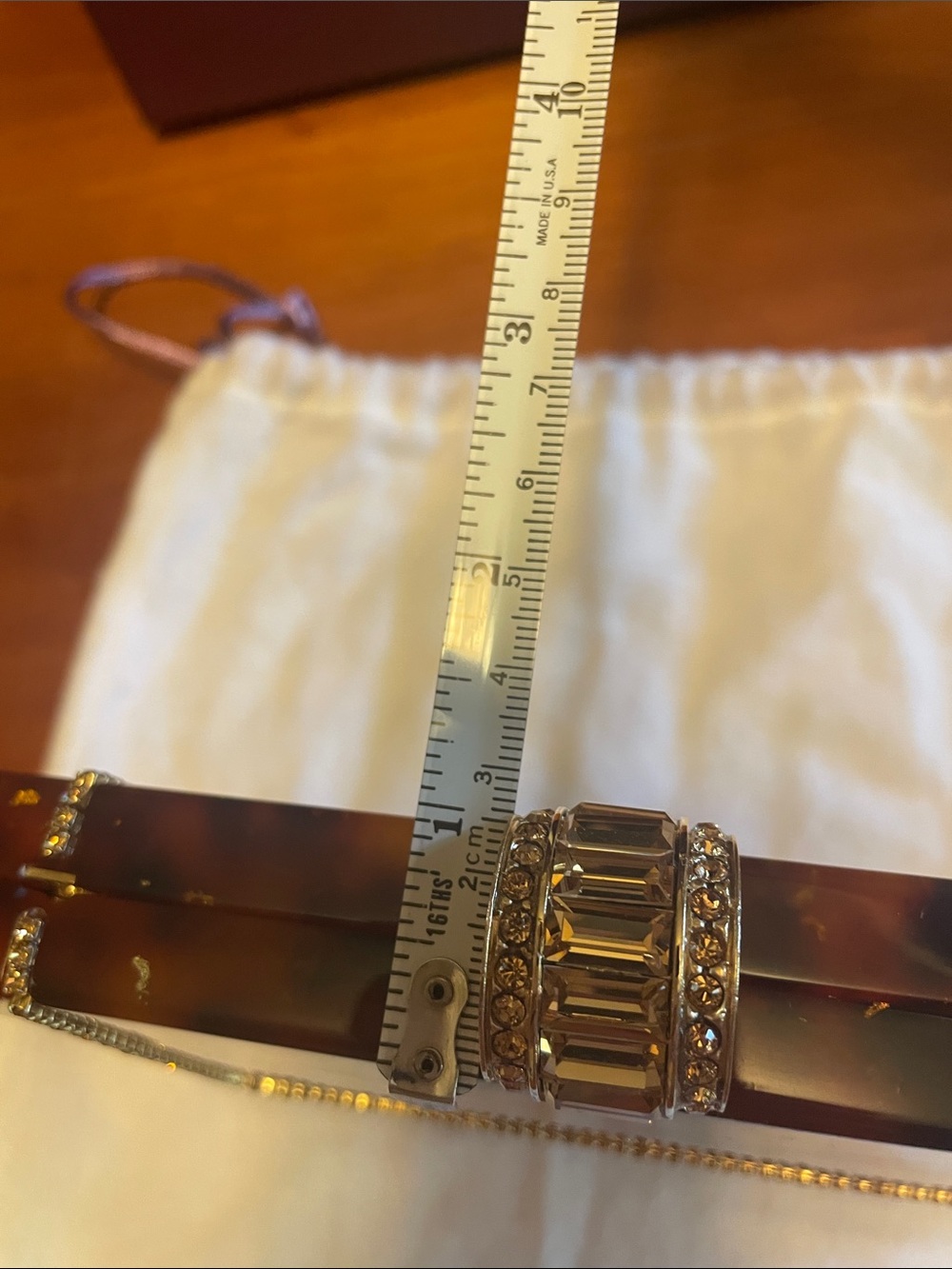 Judith Leiber Tortoise and Gold Crystal Minaudière Clutch - Picture 15 of 16
